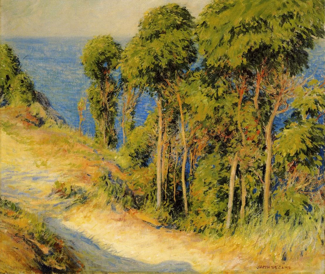 Alberi lungo la costa (Strada verso il mare)